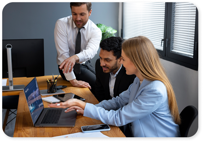 Team collaborating at JKNetworks